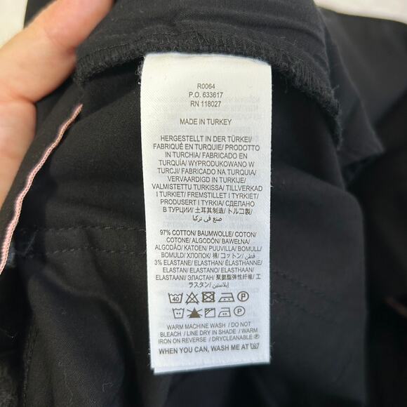 Boden Tailored Tie Waist Pants NWT Women's Sz 16/18L Black Ankle Stretch Belted - Picture 6 of 7